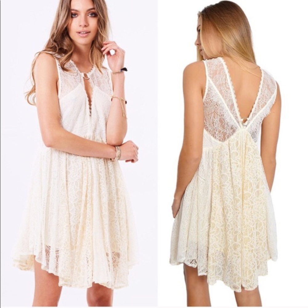 NWOT Free People Dare Ring Lace Dress